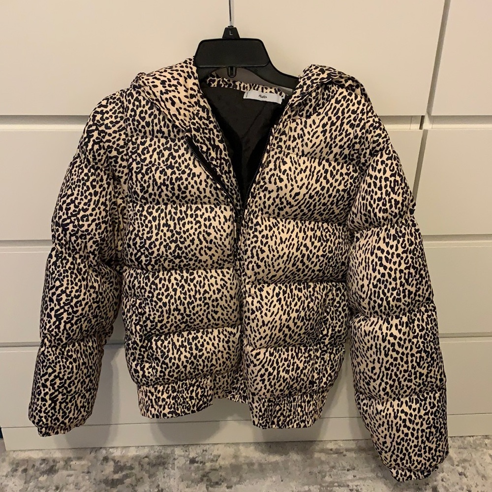 Adika cheetah puffer jacket